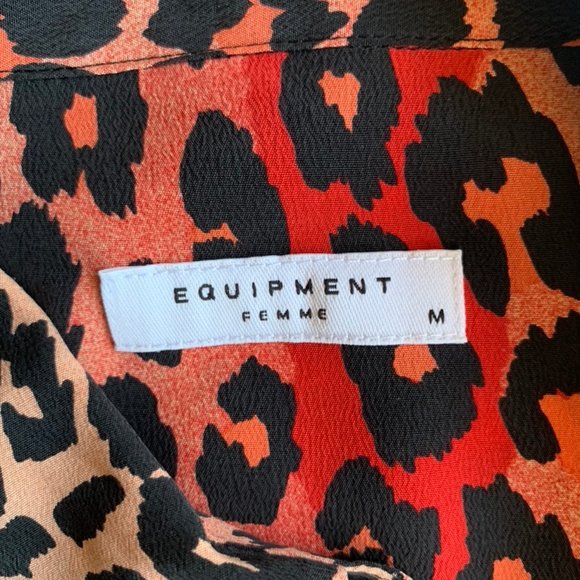 Equipment Lucido Silk Dress in Cayenne Hyde - Picture 6 of 8